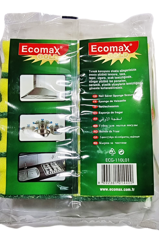 Ecomax Kitchen Sponges Pack of 8 ECG110L01P