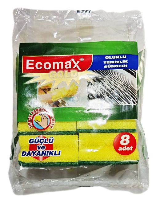 Ecomax Kitchen Sponges Pack of 8 ECG110L01P