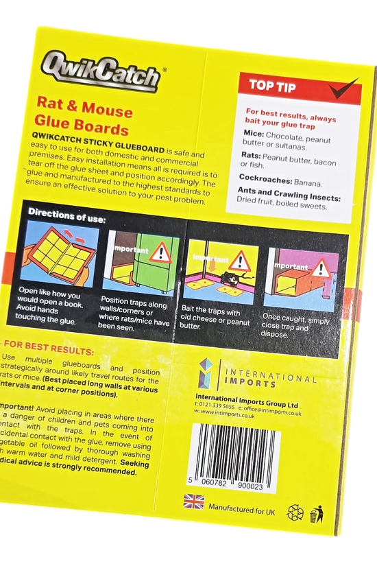 Effective PoisonFree Rat Mouse Glue Traps 32x22 cm