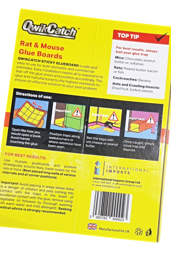 Effective PoisonFree Rat Mouse Glue Traps 32x22 cm