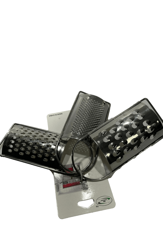 Mini Stainless Steel Cheese Grater Set Pack of 3