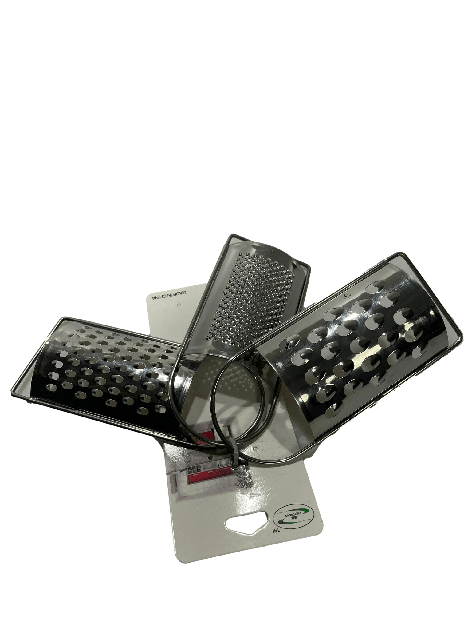 Mini Stainless Steel Cheese Grater Set Pack of 3