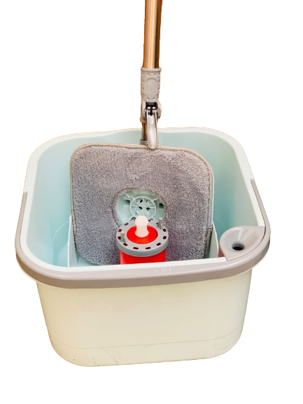 Dual Tank Clean Water Square Spinning Mop Bucket Set Efficient Cleaning