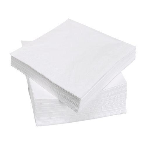 100 Pack Soft Party White Paper Napkins 30cm x 30cm