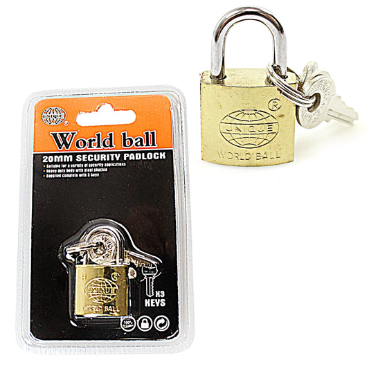 Secure Your Valuables with New Security World Padlock 20mm