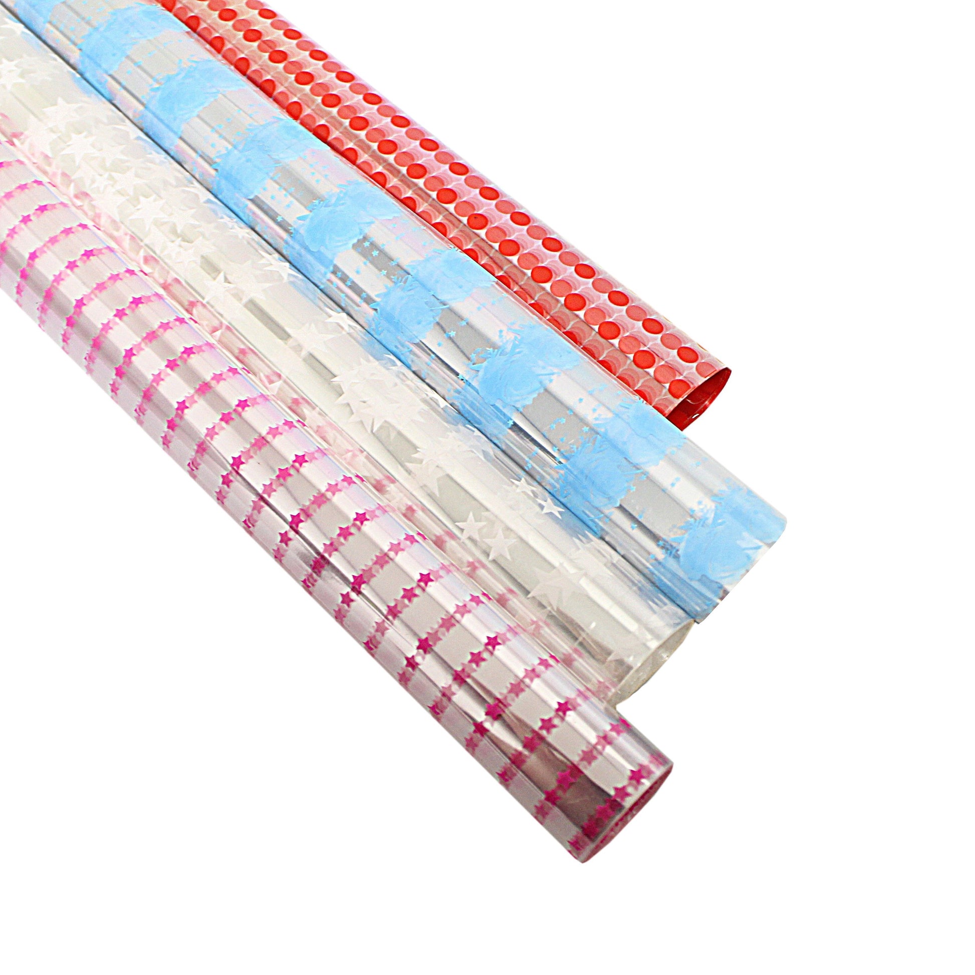 Assorted Designs Colors Cellophane Gift Wrap 70cm x 2m