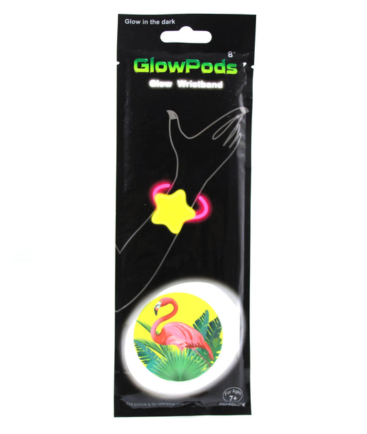 Flamingo Glow in the Dark Neon Party Wristband 8
