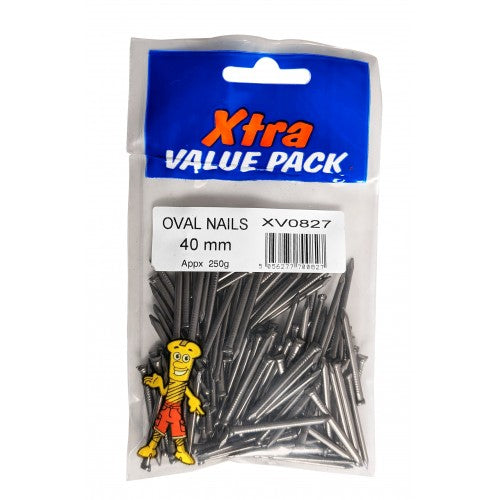 40mm Oval Nails 250G Xtra Value HighQuality Nail Fasteners for Efficient Applications