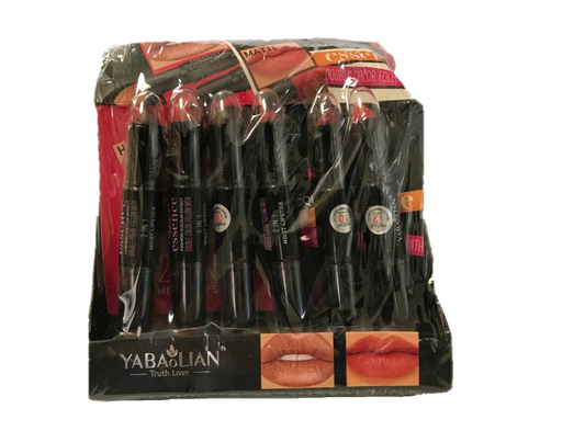 Yabaolian 2 in 1 Lipstick Set 24 Shades