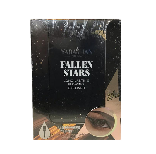 Yabaolian Fallen Stars Eyeliner Black Box Set of 24 LongLasting Eyeliners