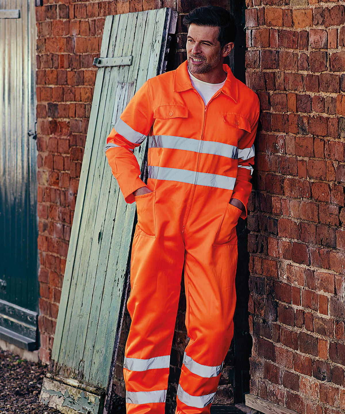 Yoko HiVis Polycotton Coverall HV058 Safetywear Plus Sizes
