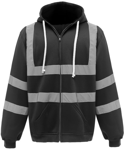 Yoko HiVis Zip Hoodie HVK07 Safetywear Hoodie for Men