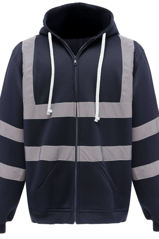 Yoko HiVis Zip Hoodie HVK07 Safetywear Hoodie for Men