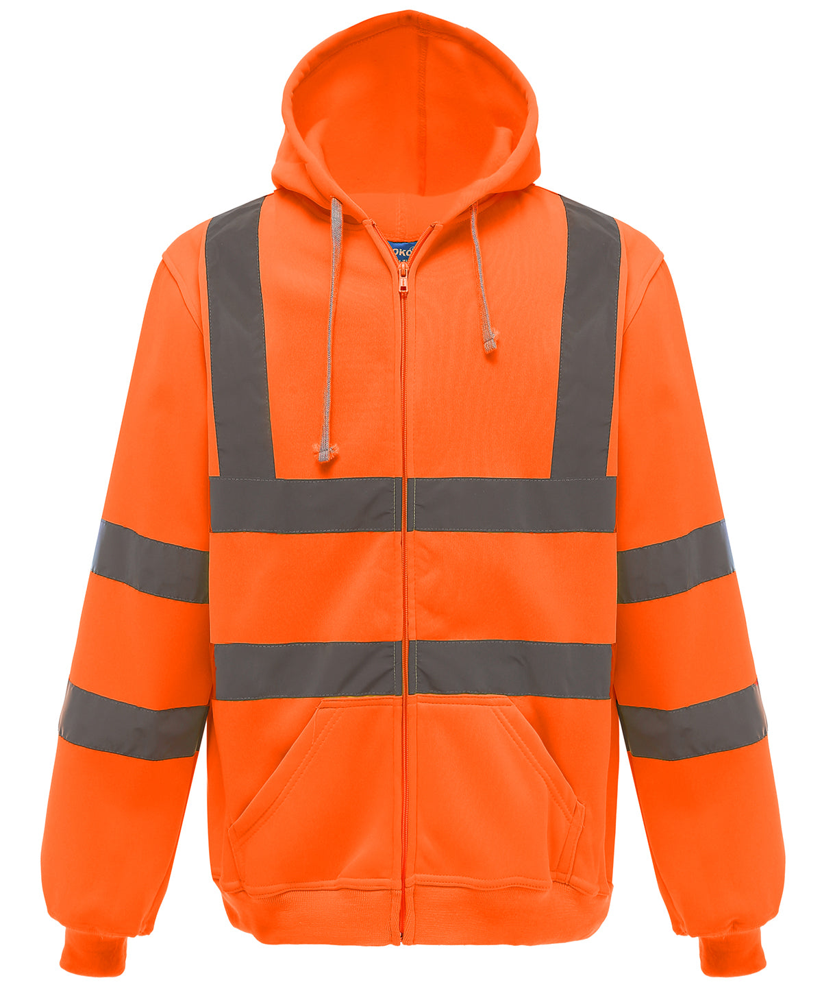 Yoko HiVis Zip Hoodie HVK07 Safetywear Hoodie for Men