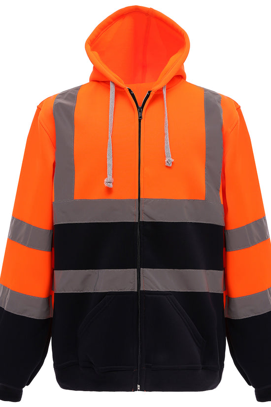 Yoko HiVis Zip Hoodie HVK07 Safetywear Hoodie for Men