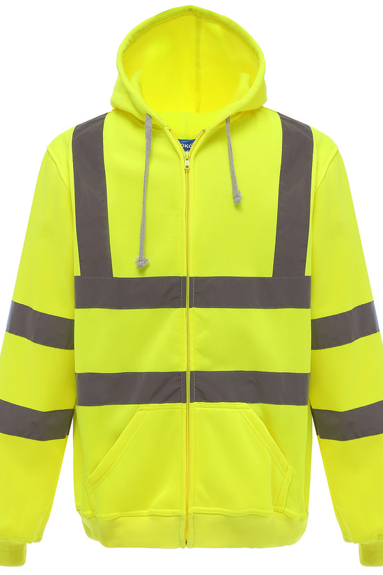 Yoko HiVis Zip Hoodie HVK07 Safetywear Hoodie for Men