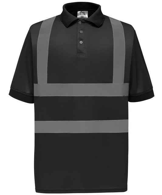 High Visibility Short Sleeve Polo Shirt with Reflective Bands