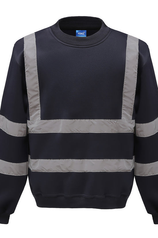 High Visibility Reflective Sweatshirt with AntiPill Fleece