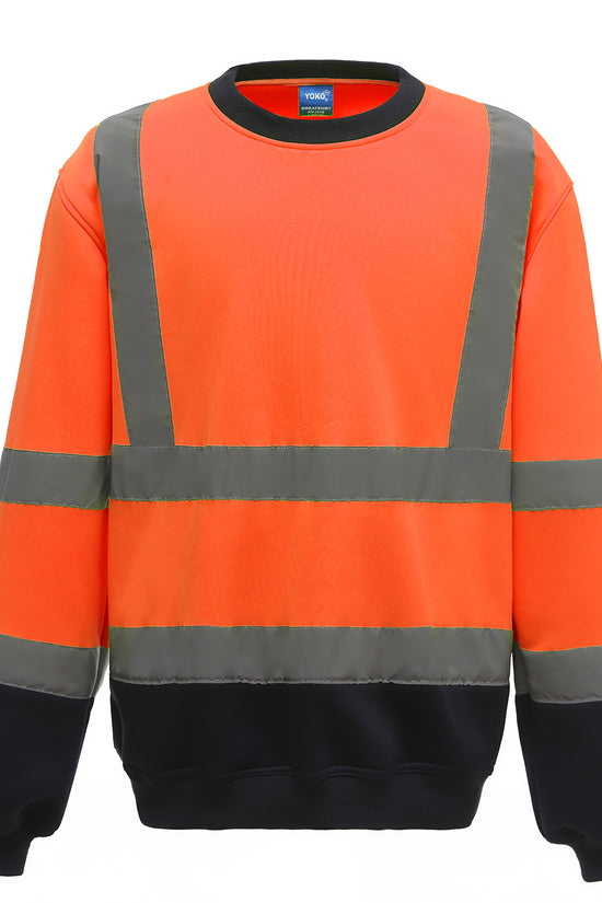 High Visibility Reflective Sweatshirt with AntiPill Fleece