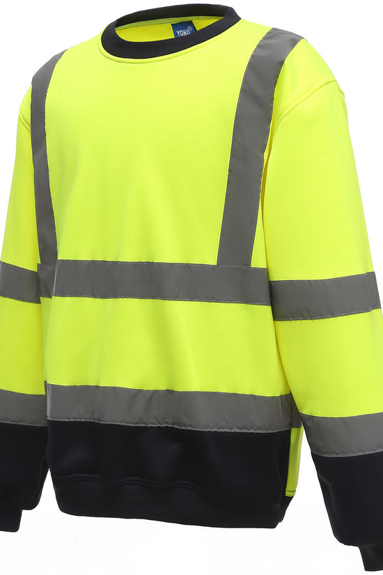 High Visibility Reflective Sweatshirt with AntiPill Fleece