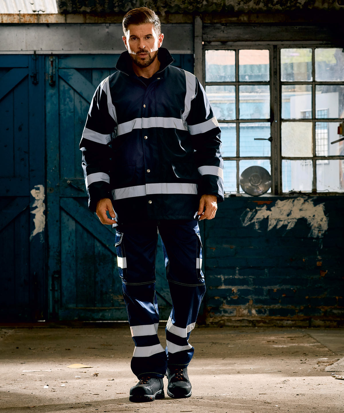 Yoko Hivis Security Jacket Waterproof Windproof Enhanced Visibility