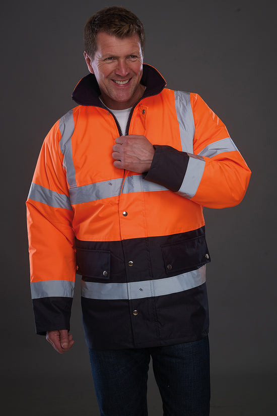 Yoko Hi Vis TwoTone Motorway Safety Jacket