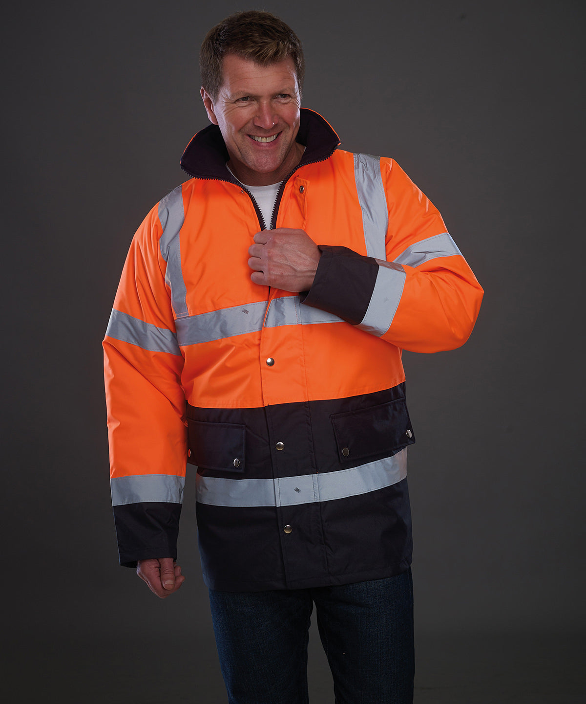 Yoko Hi Vis TwoTone Motorway Safety Jacket