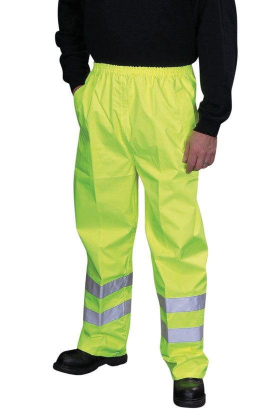 Yoko Hivis Waterproof Overtrousers High Visibility Safetywear for Men