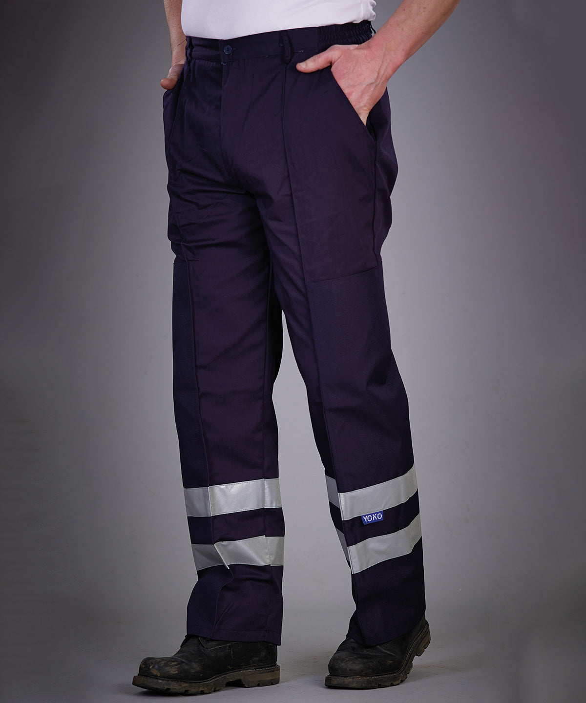 Reflective Polycotton Ballistic Trousers for Male Safety