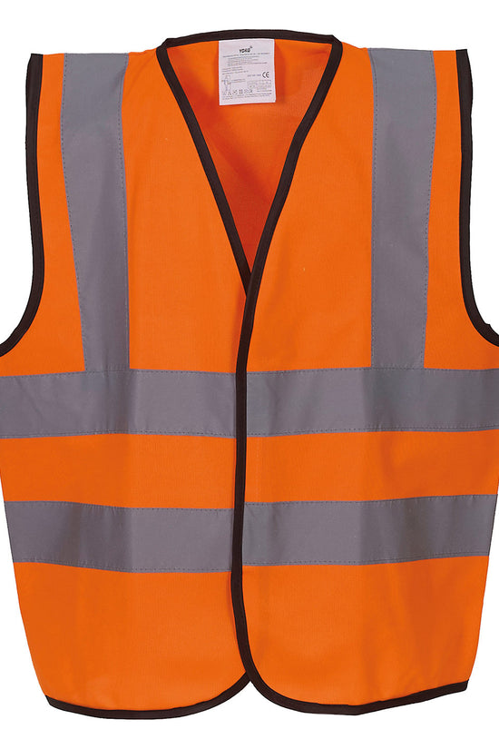 Yoko Kids HiVis 2 Band Braces Waistcoat HVW100CH