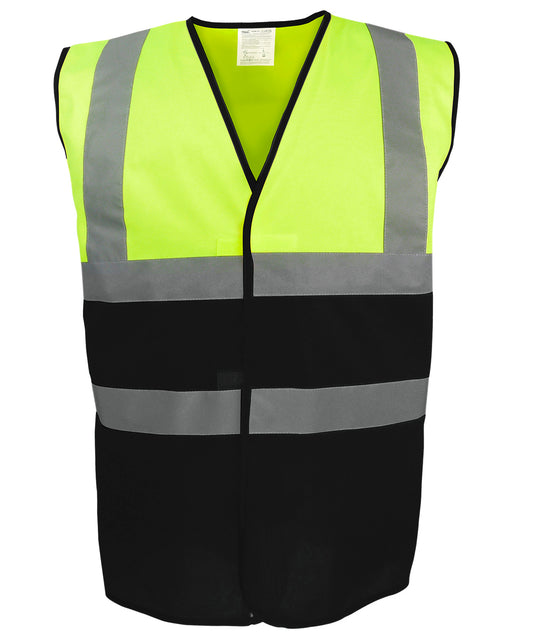 Recycled TwoTone HiVis Waistcoat HVW122 Unisex Plus Sizes
