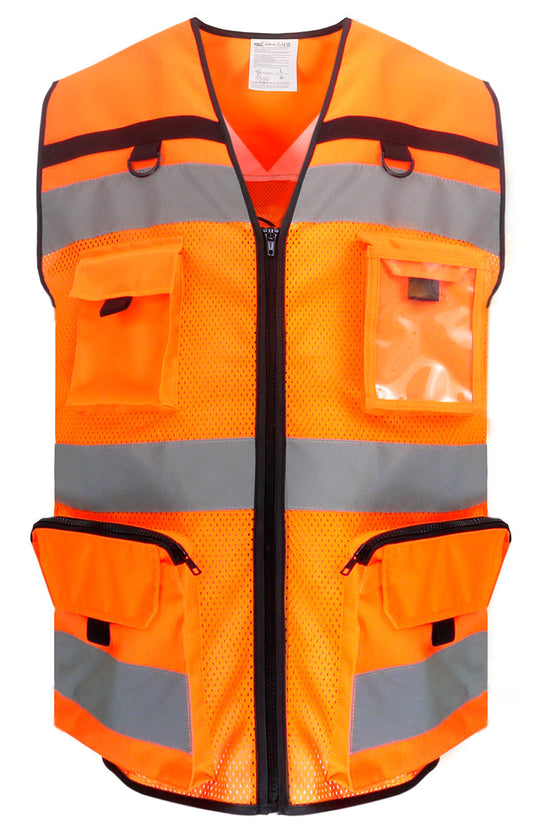 HighVisibility Ripstop Tool Vest with Mesh Bottom Unisex Adult Plus Sizes