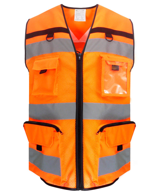 HighVisibility Ripstop Tool Vest with Mesh Bottom Unisex Adult Plus Sizes
