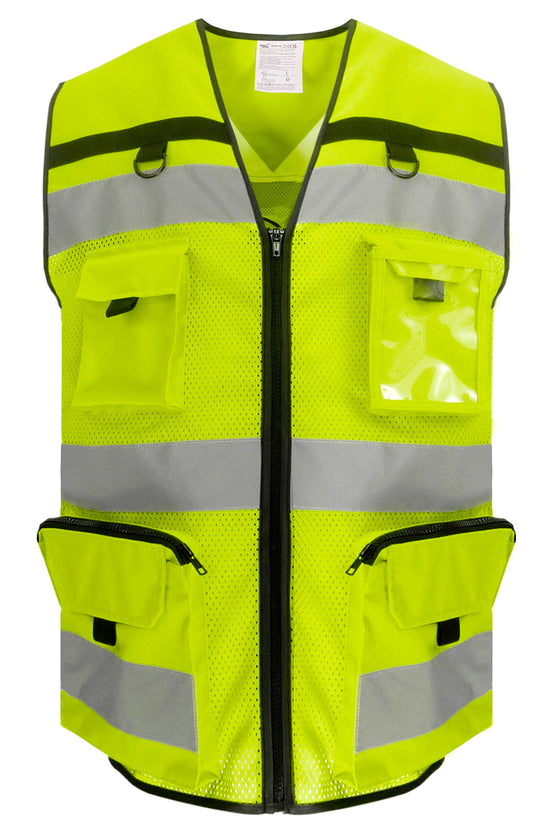 HighVisibility Ripstop Tool Vest with Mesh Bottom Unisex Adult Plus Sizes