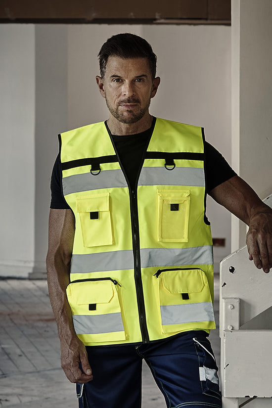 HighVisibility Ripstop Tool Vest with Mesh Bottom Unisex Adult Plus Sizes