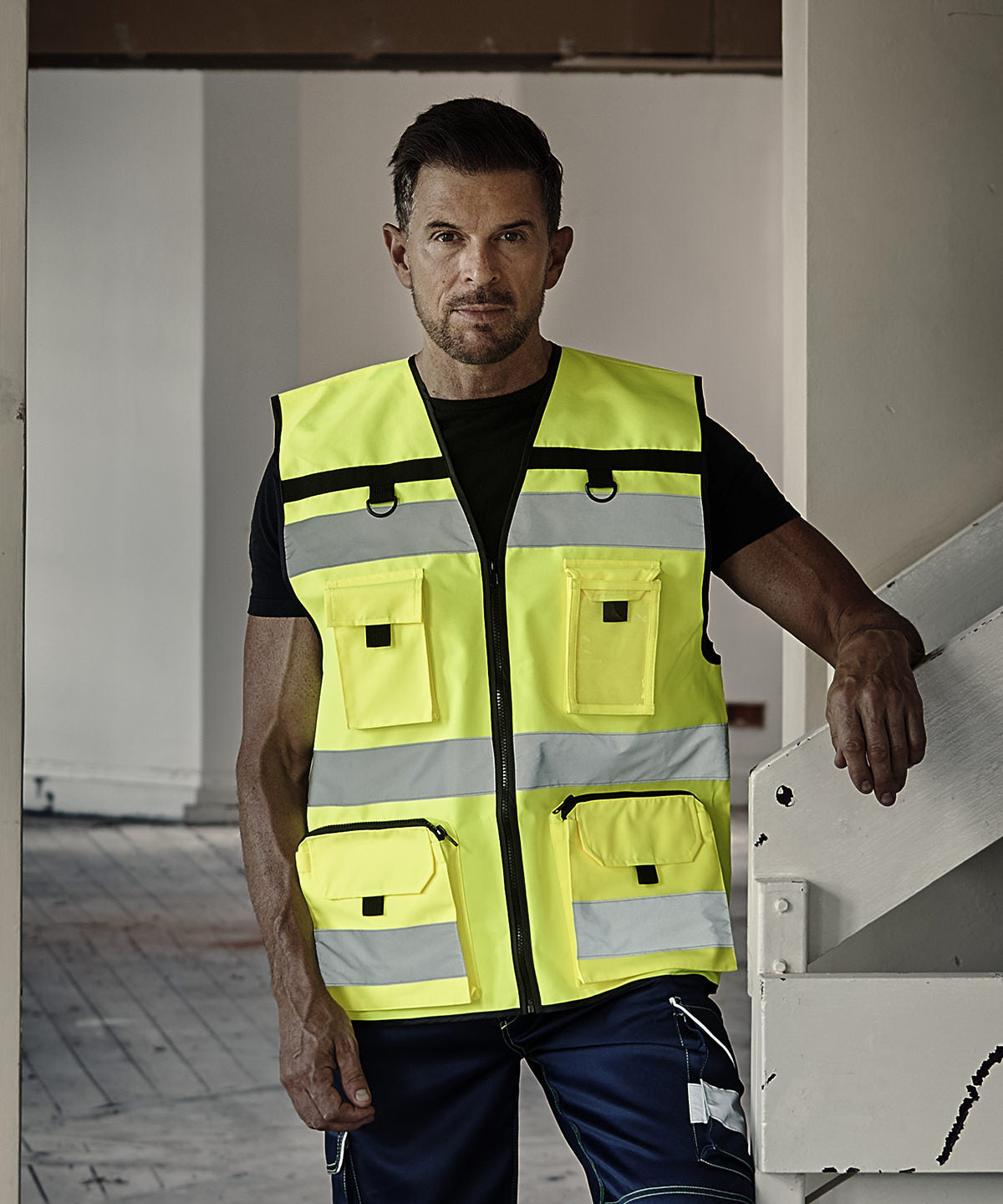 HighVisibility Ripstop Tool Vest with Mesh Bottom Unisex Adult Plus Sizes