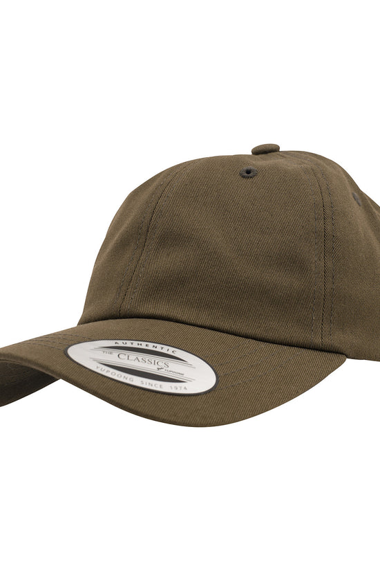 Flexfit by Yupoong Unstructured Cotton Dad Hat with Adjustable Brass Buckle Closure