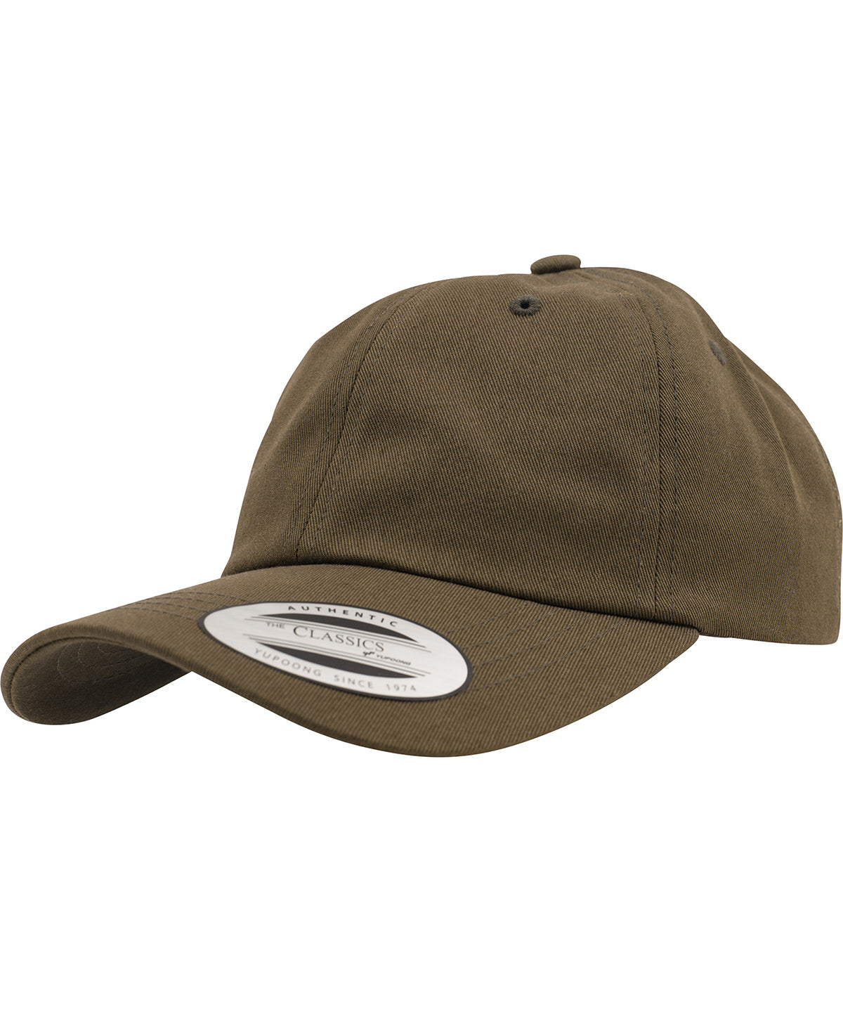 Flexfit by Yupoong Unstructured Cotton Dad Hat with Adjustable Brass Buckle Closure