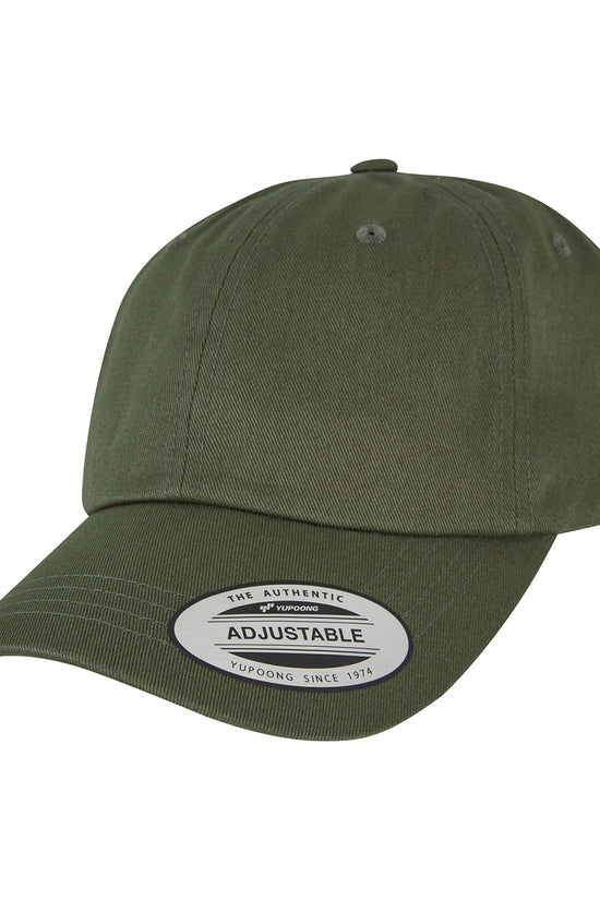 Flexfit by Yupoong Unstructured Cotton Dad Hat with Adjustable Brass Buckle Closure