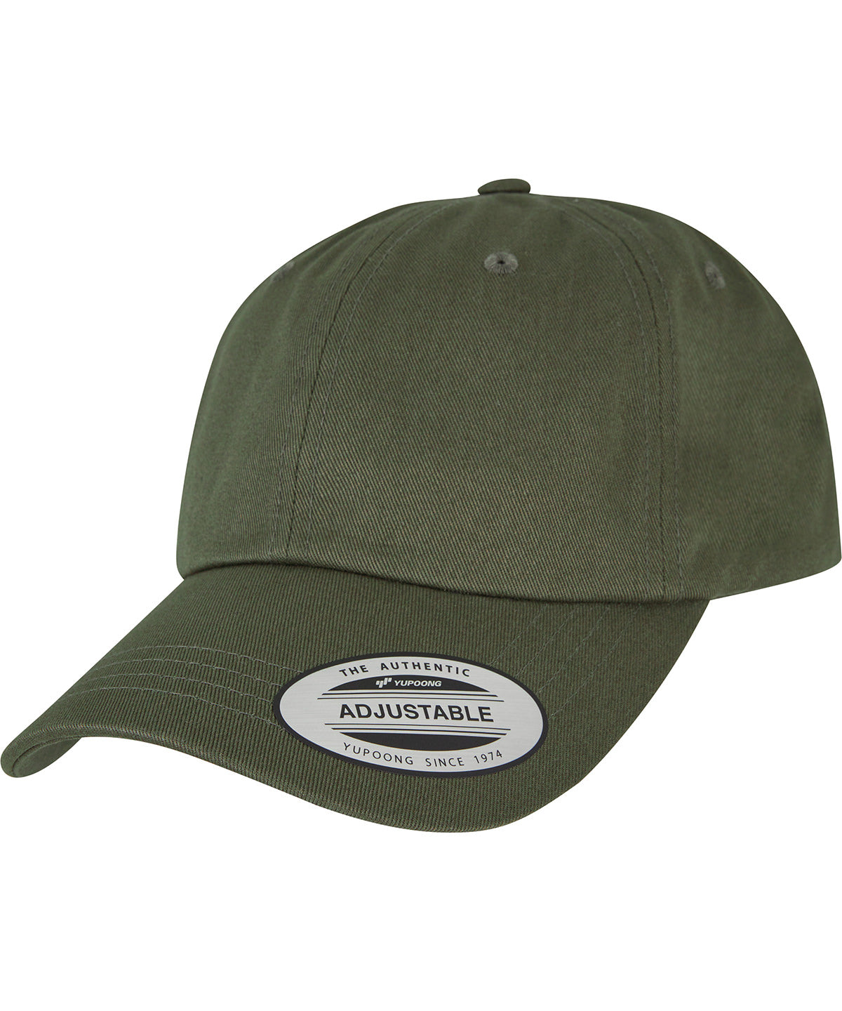 Flexfit by Yupoong Unstructured Cotton Dad Hat with Adjustable Brass Buckle Closure