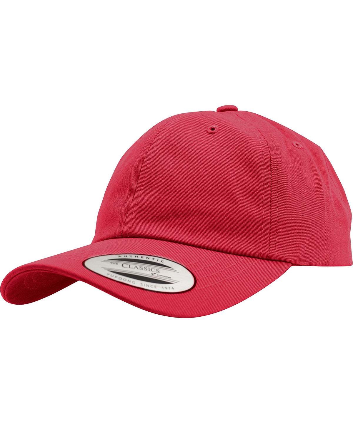 Flexfit by Yupoong Unstructured Cotton Dad Hat with Adjustable Brass Buckle Closure