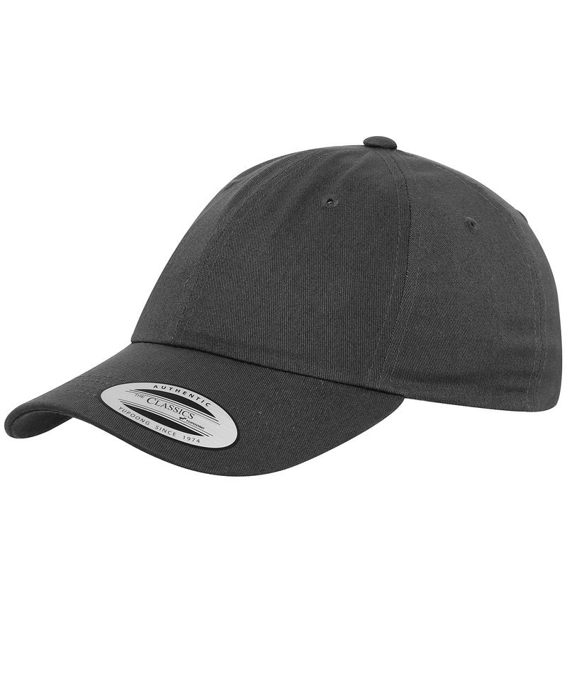 Flexfit by Yupoong Unstructured Cotton Dad Hat with Adjustable Brass Buckle Closure