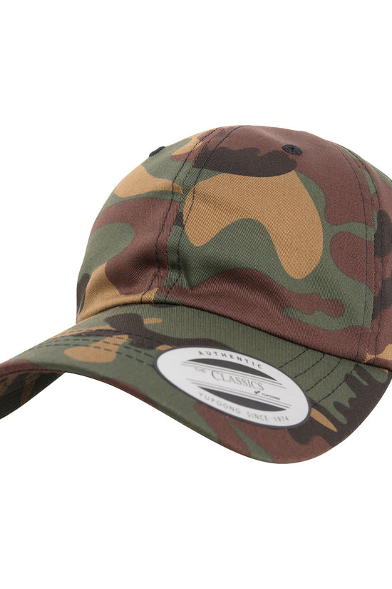 Flexfit by Yupoong Unstructured Cotton Dad Hat with Adjustable Brass Buckle Closure