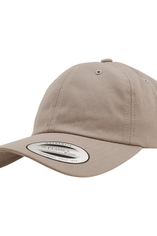 Flexfit by Yupoong Unstructured Cotton Dad Hat with Adjustable Brass Buckle Closure