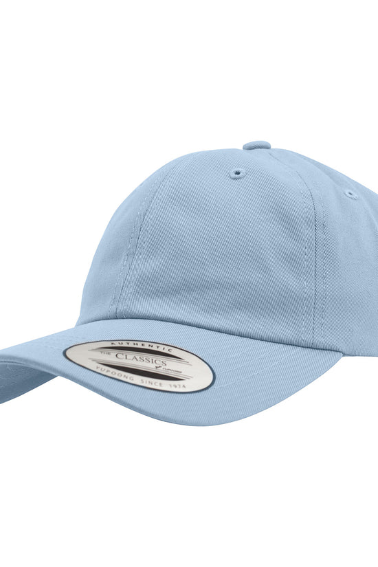 Flexfit by Yupoong Unstructured Cotton Dad Hat with Adjustable Brass Buckle Closure