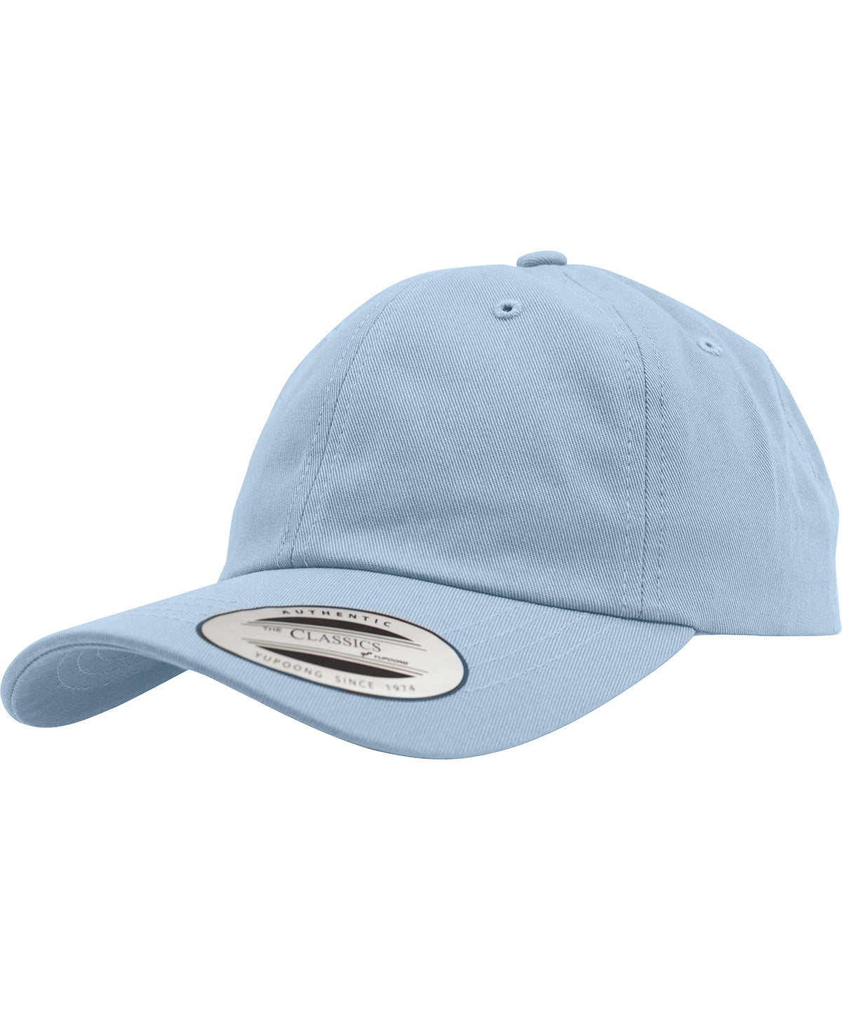 Flexfit by Yupoong Unstructured Cotton Dad Hat with Adjustable Brass Buckle Closure