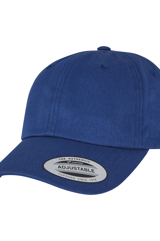 Flexfit by Yupoong Unstructured Cotton Dad Hat with Adjustable Brass Buckle Closure