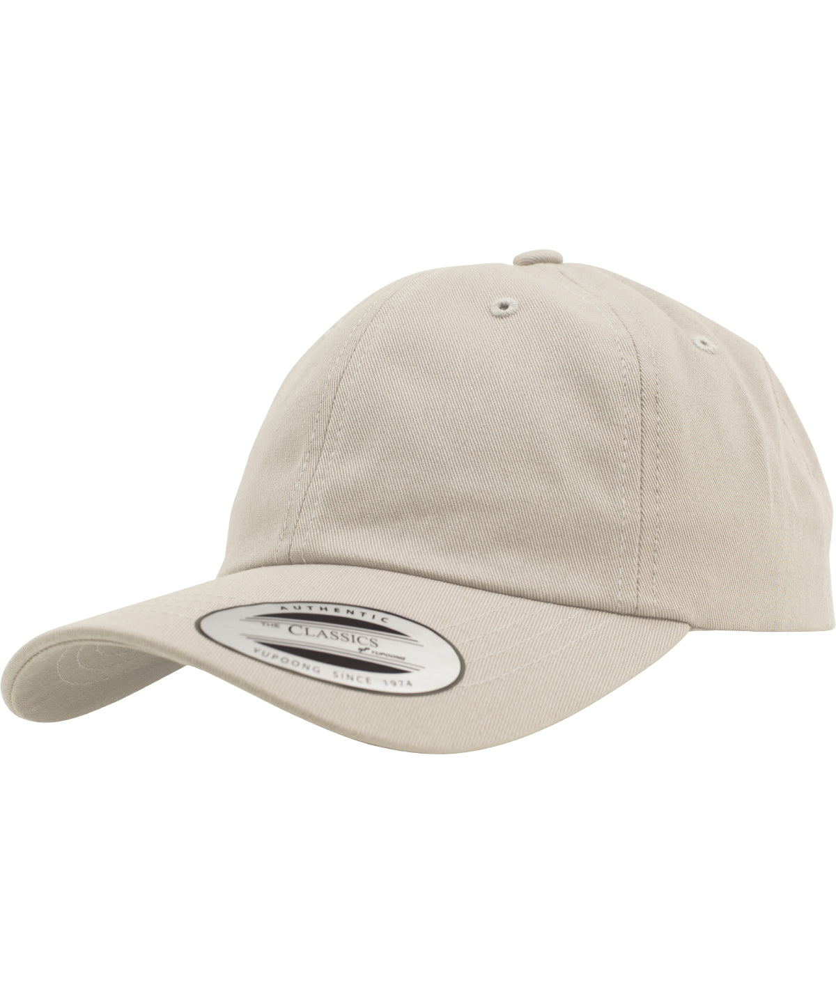 Flexfit by Yupoong Unstructured Cotton Dad Hat with Adjustable Brass Buckle Closure