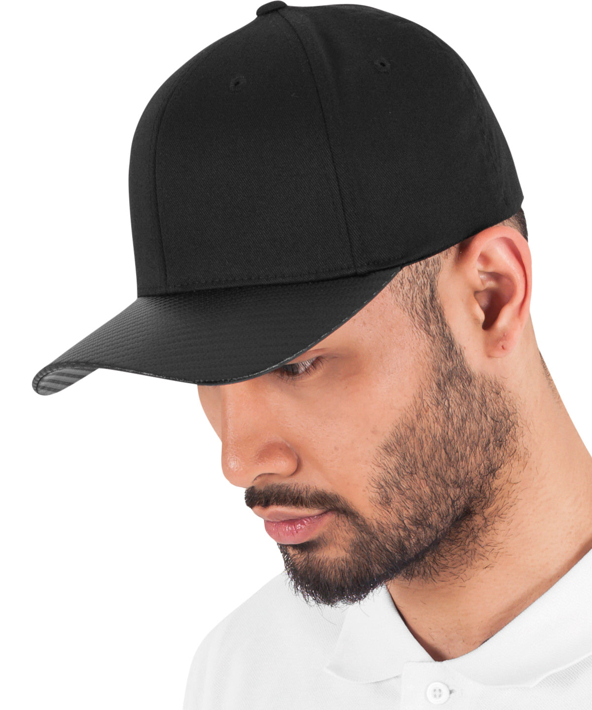 Carbon Flexfit 6277CA Caps Athletic Shape Carbon Visor