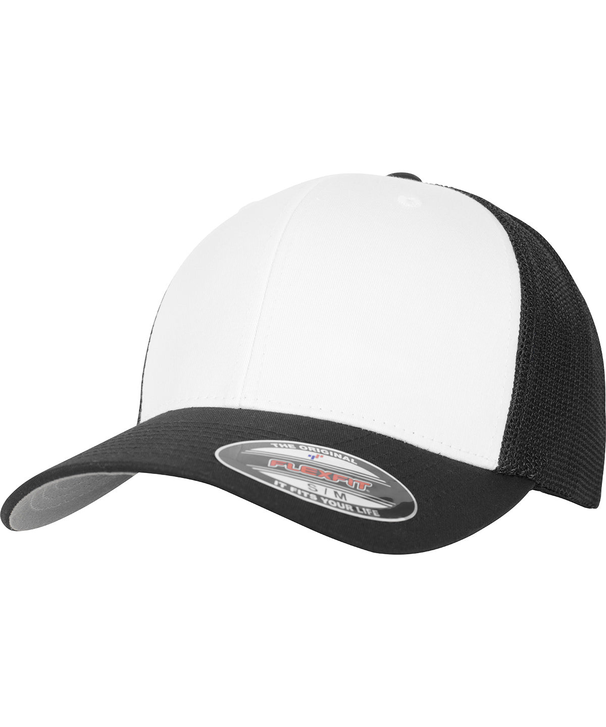 Flexfit Mesh Trucker Coloured Front Cap Unisex Adult Camo
